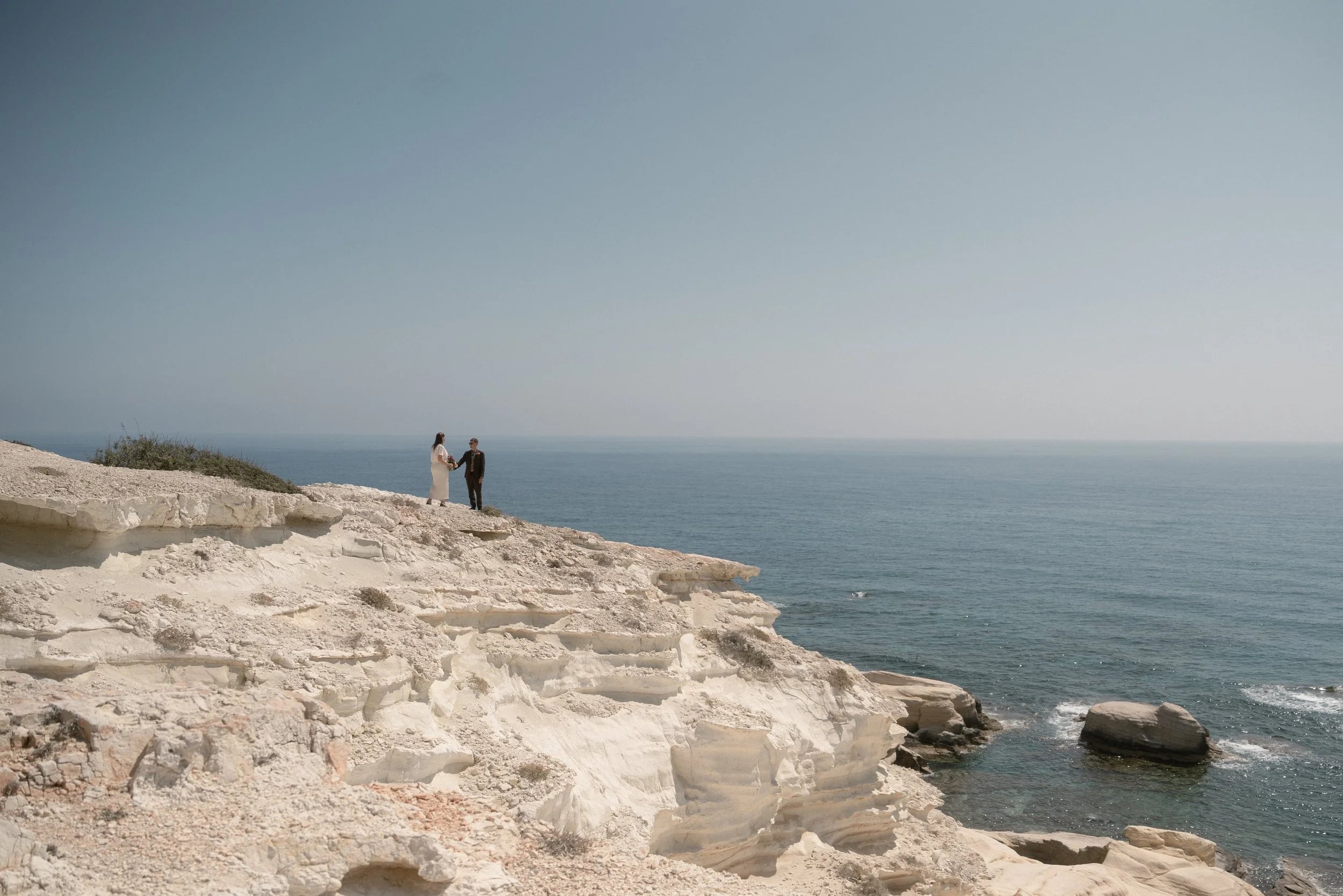 Documentary wedding photographer Cyprus — natural couple portrait